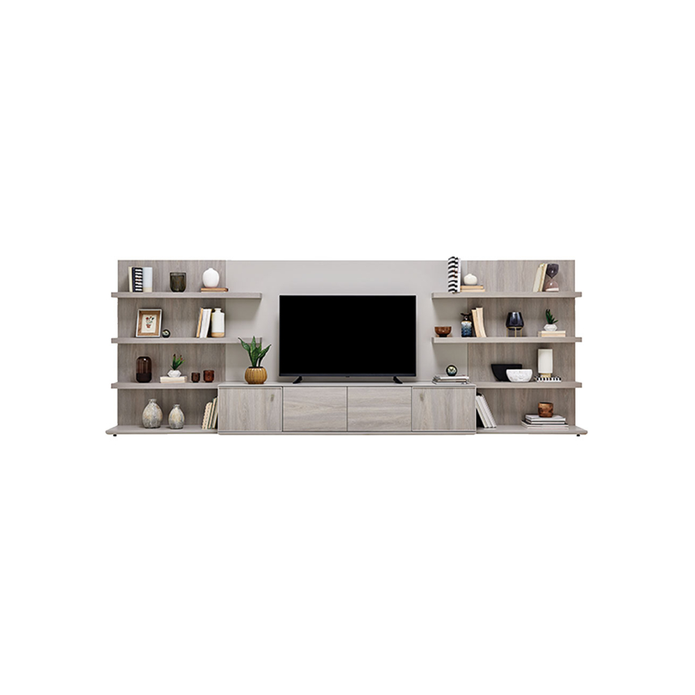 BASEL - TV Unit Panel Module With Shelve, 90 cm