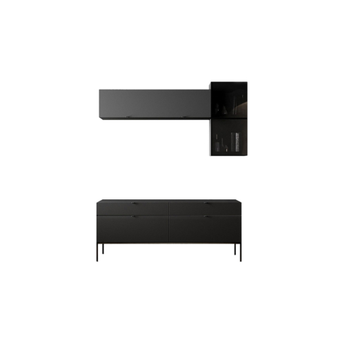 LEGATO - TV Unit Top Module with Glass Doors