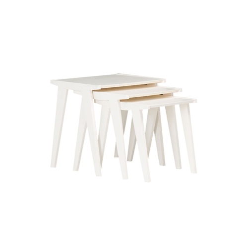 LORA - White Nesting Table