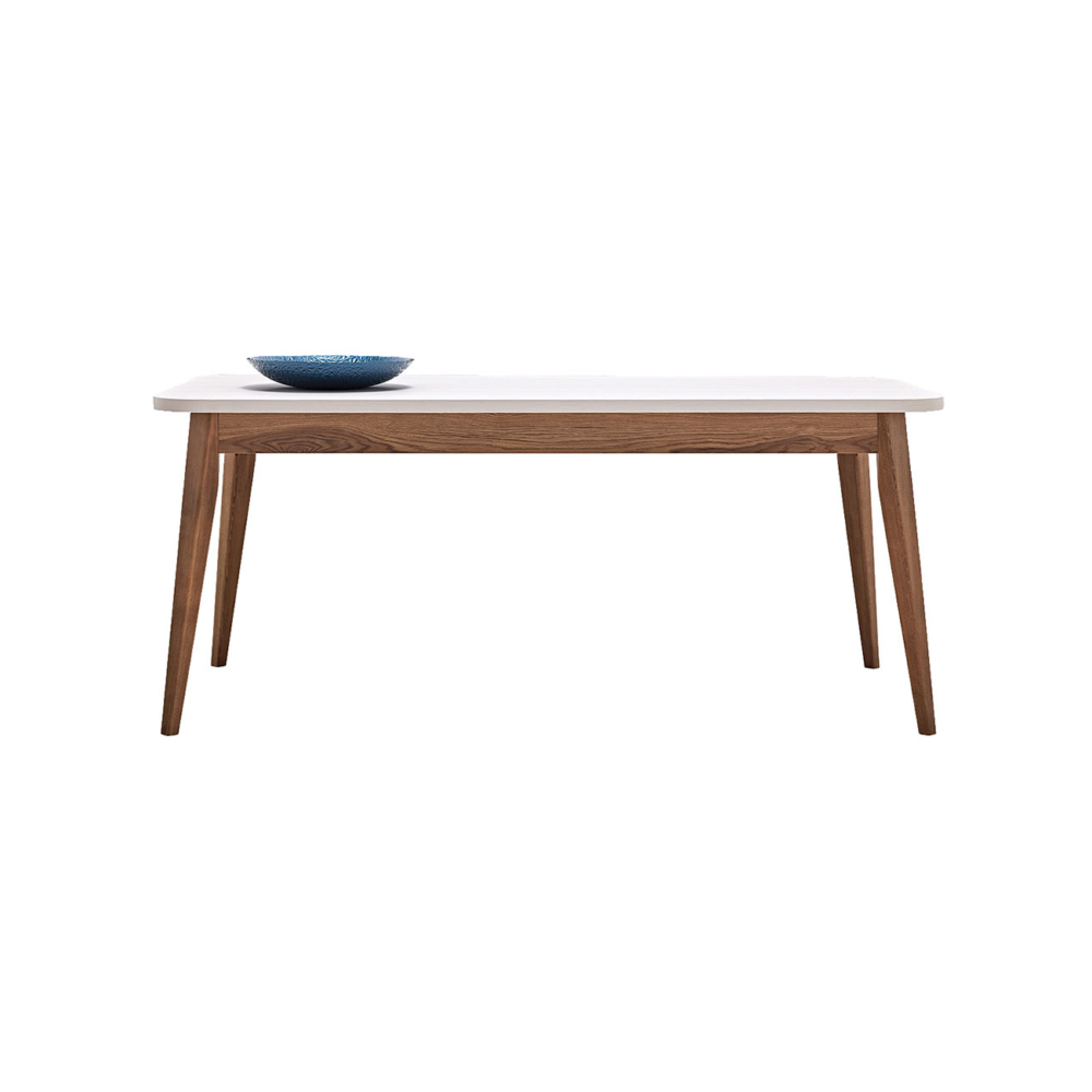 LORETO - Dining Table with Wooden Legs