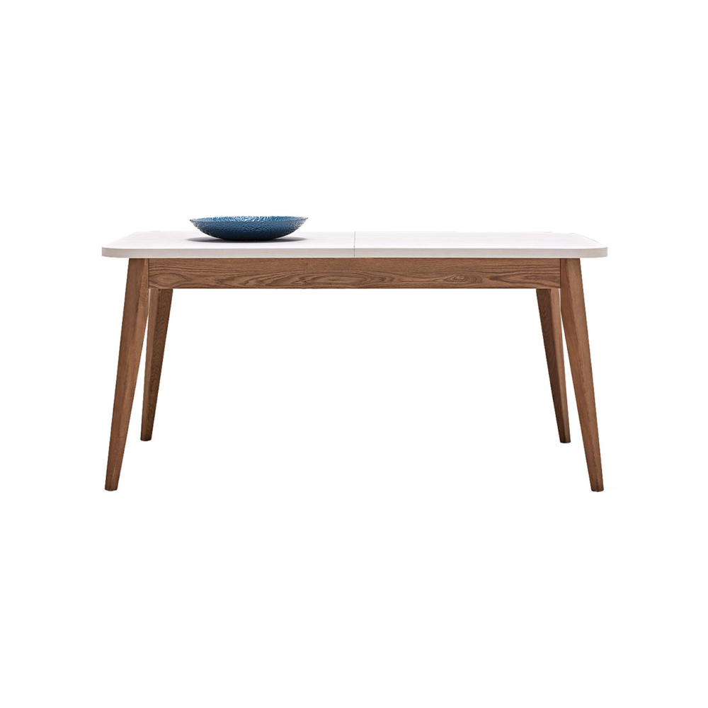 LORETO - Extendable Dining Table with Wooden Legs