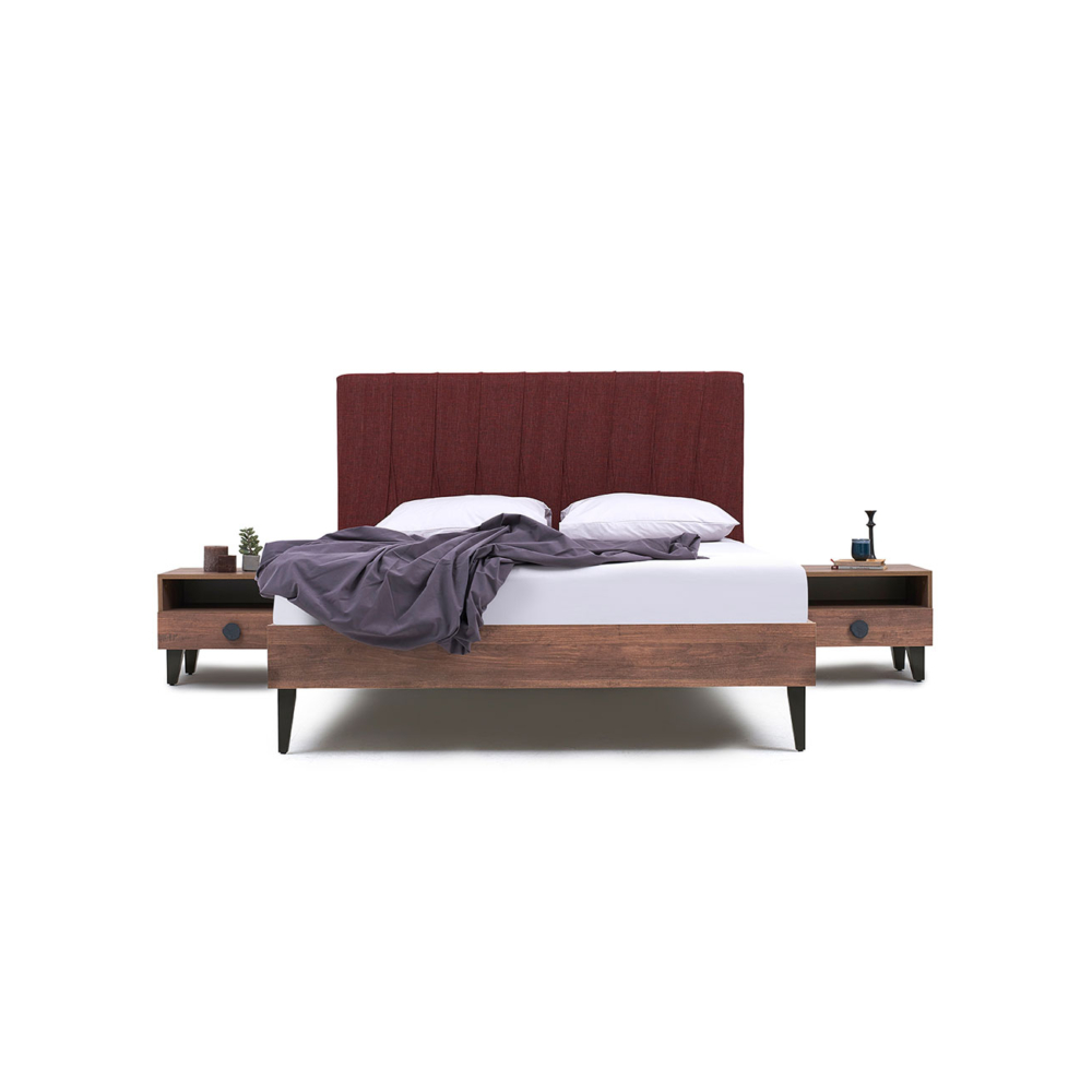 ORLANDO - Bedframe / Base Headboard (160x200 cm) Velvet