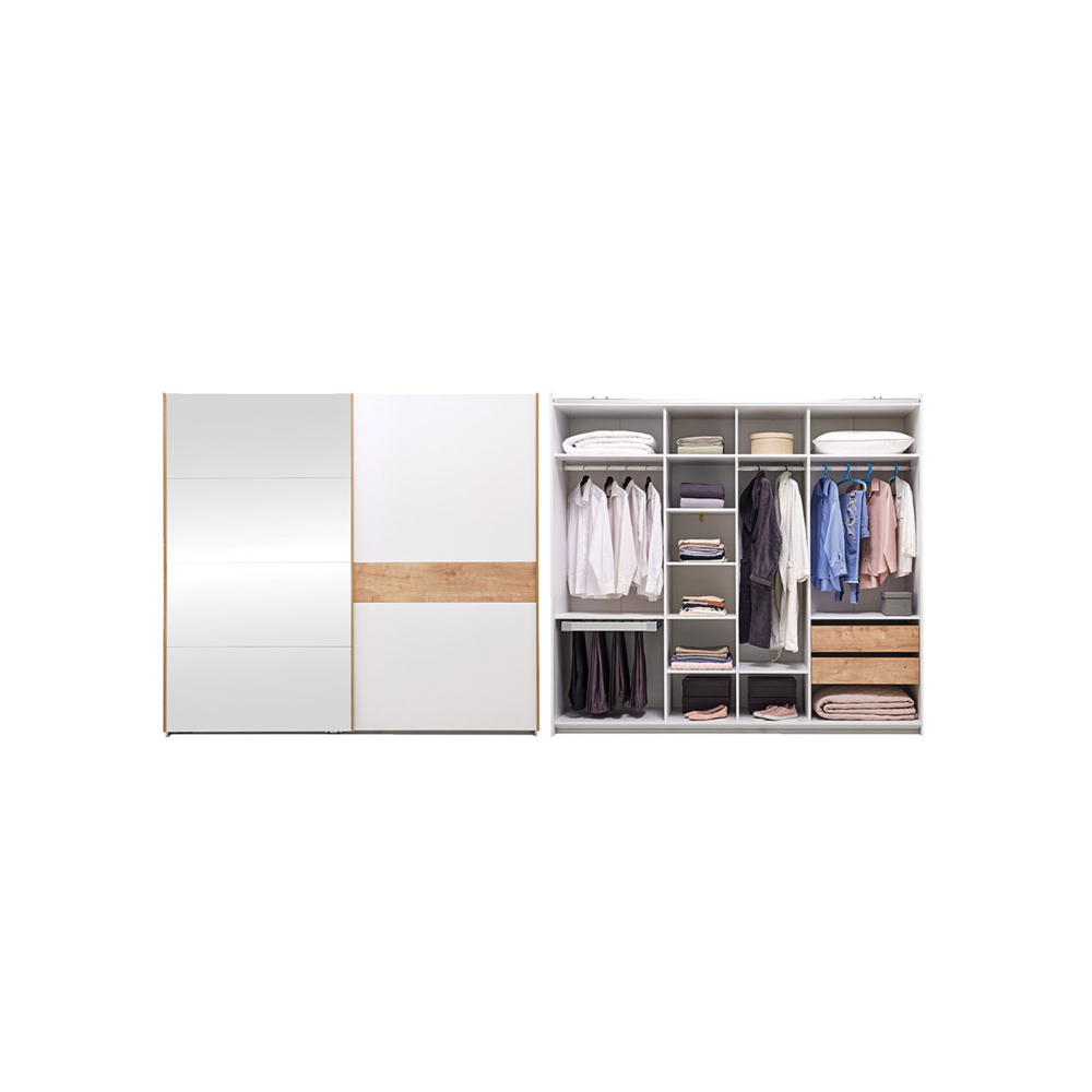 POLKA - Wardrobe with Sliding Doors (240 cm)