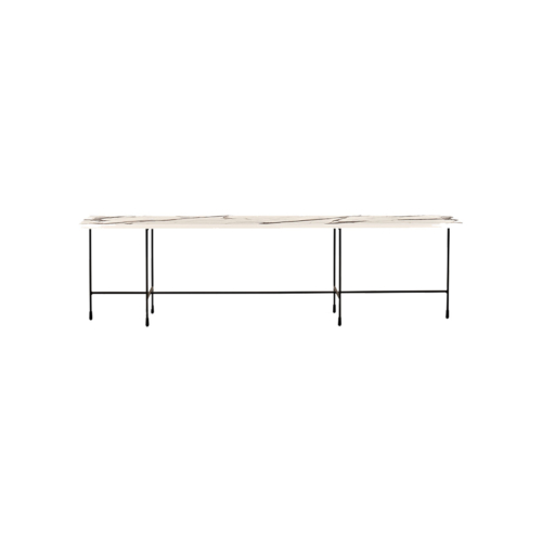 SOLARO - Solaro Long Coffee Table with Marble Top